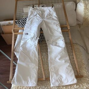The North Face Ski Pants in white- Like New